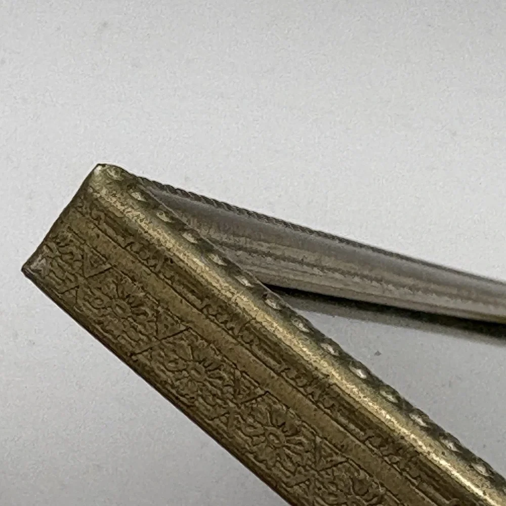 Pair Vintage Brass Picture Frames 8x10 Beaded Edge Mid Century‎ Wall Decor